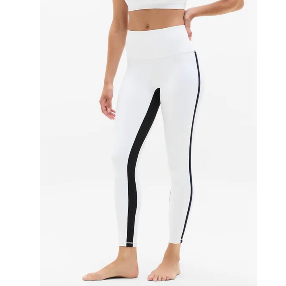 NEW ATHLETA Elation Ultra High Rise Piping Legging MEDIUM -tiny pen mark on band